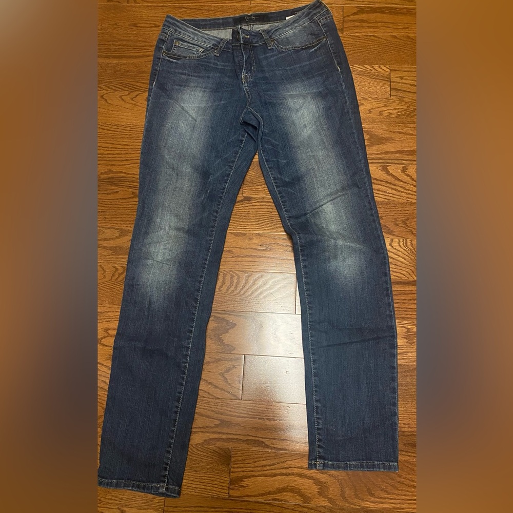Jessica Simpson Malibu Dark Blue Skinny Jeans Sz 30